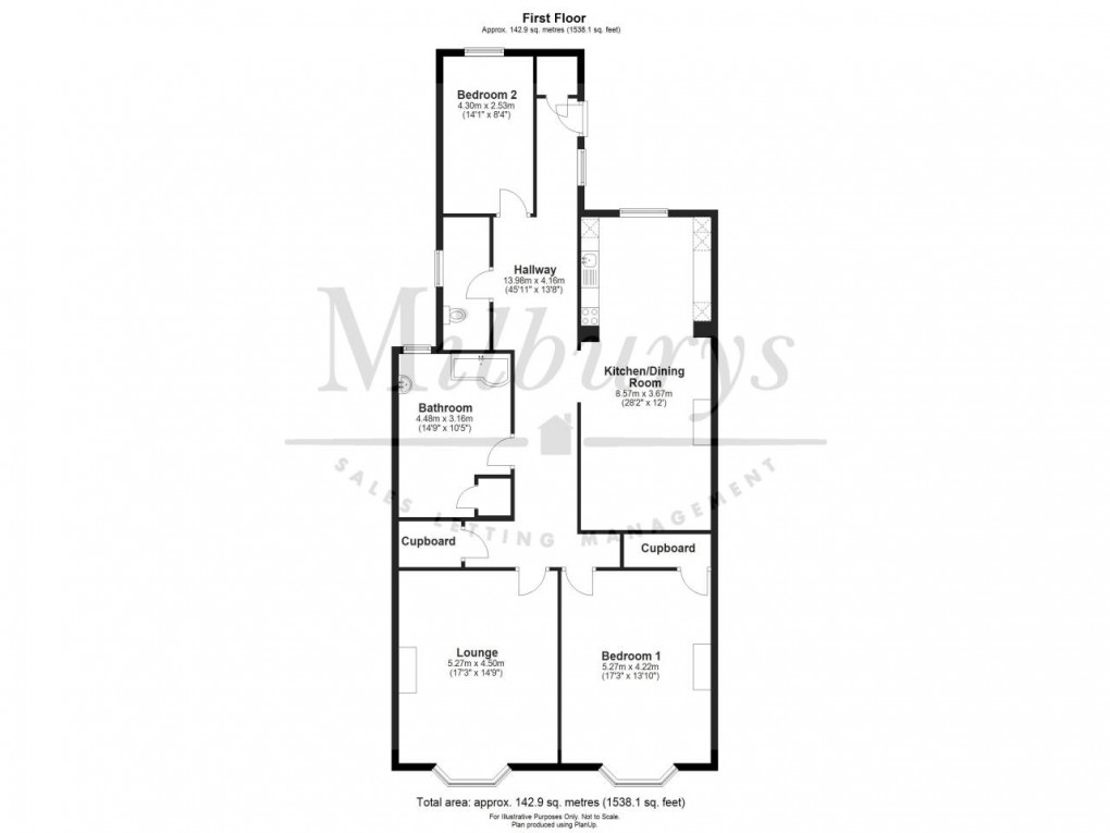 Floorplan for Thornbury, South Gloucestershire, Bristol