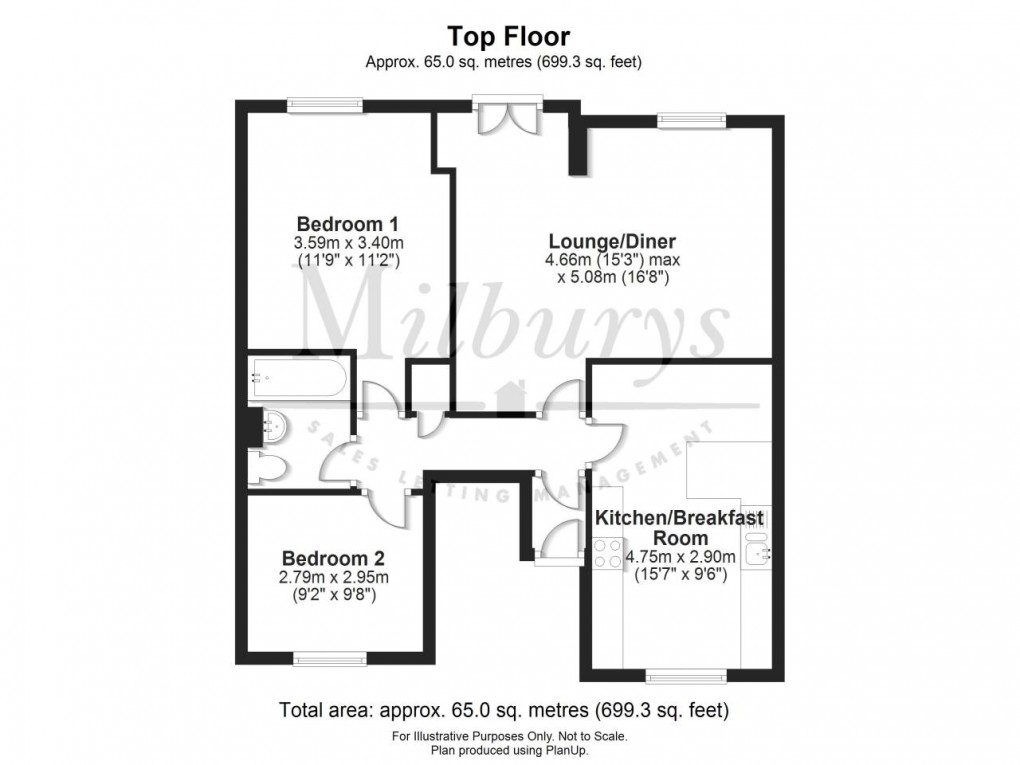 Floorplan for Yate, South Gloucestershire