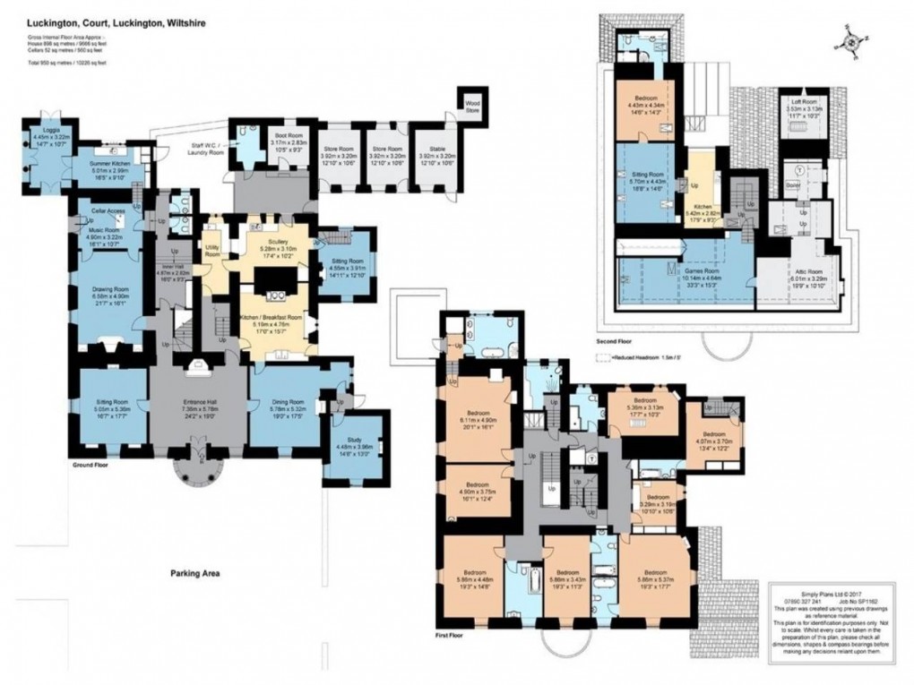 Floorplan for Church Road, Luckington, Chippenham, Wiltshire, Luckington