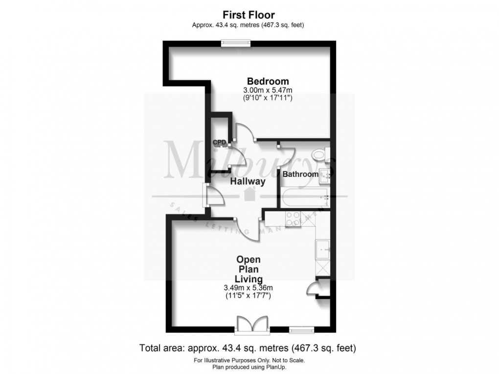 Floorplan for Thornbury, South Gloucestershire