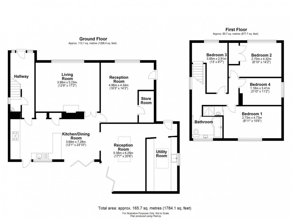 Floorplan for Parklands, Wotton-under-Edge, Gloucestershire