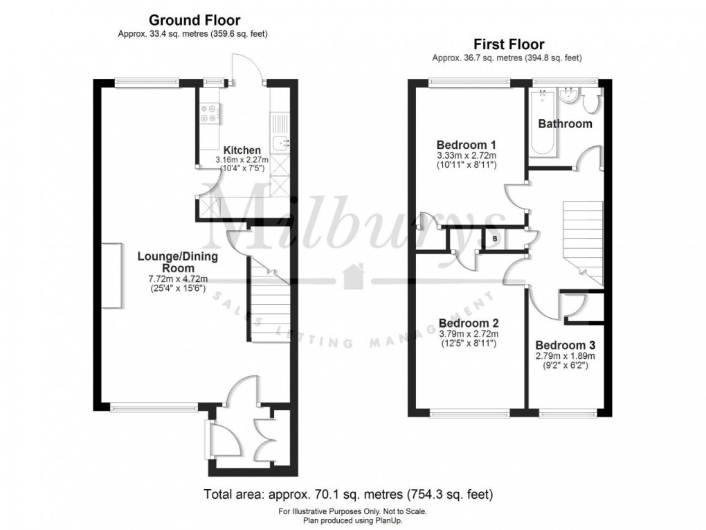 Floorplan for Thornbury, South Gloucestershire