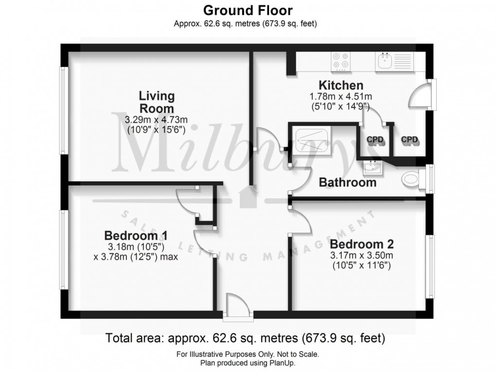 Floorplan for Thornbury, South Gloucestershire, Bristol