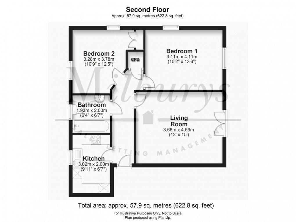 Floorplan for Thornbury, South Gloucestershire