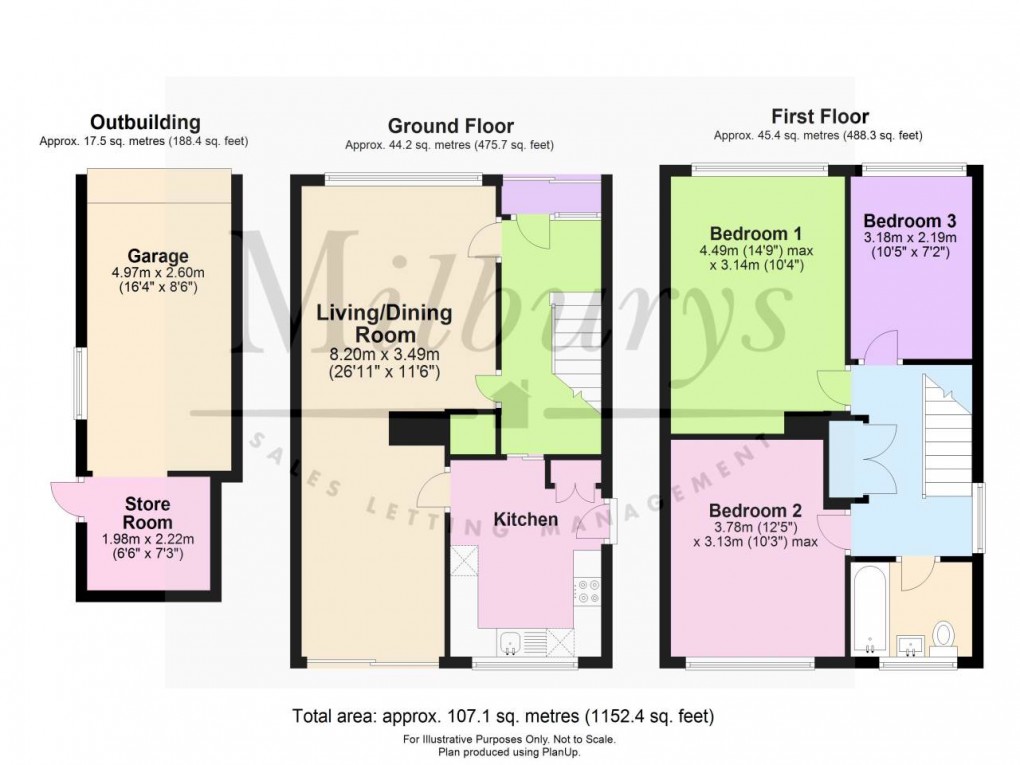Floorplan for Thornbury, South Gloucestershire, Bristol