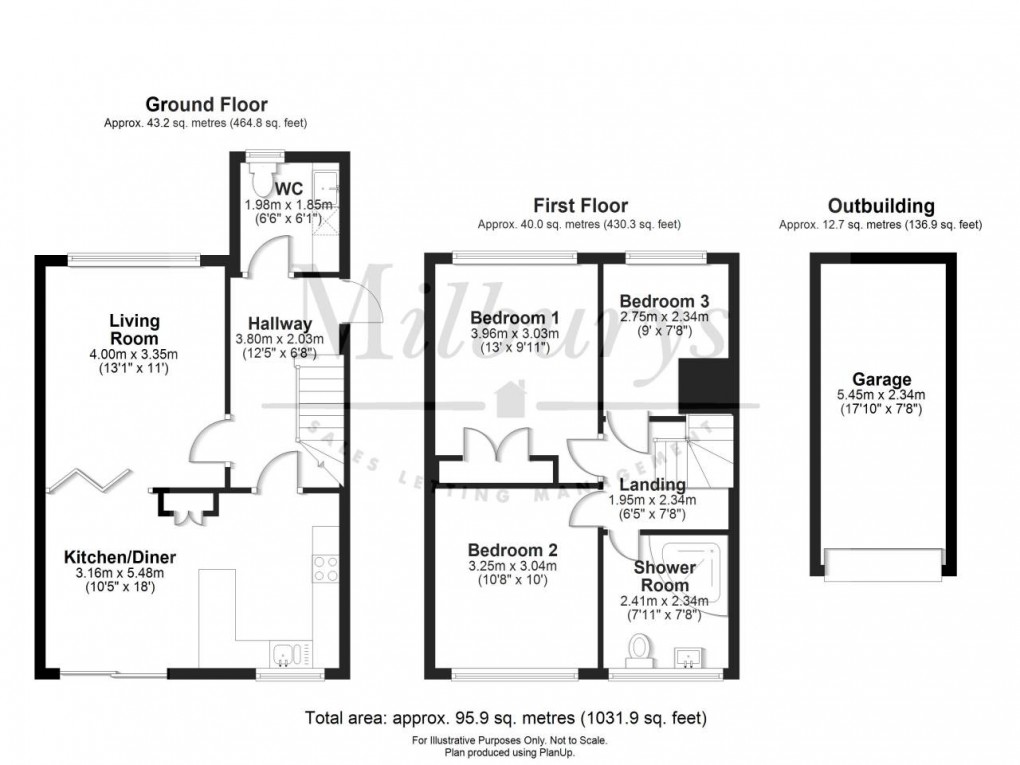 Floorplan for Thornbury, South Gloucestershire, Bristol