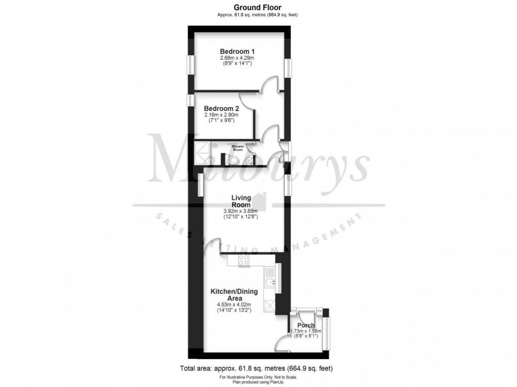 Floorplan for Stowell Hill Road, Tytherington, Nr Thornbury, Gloucestershire