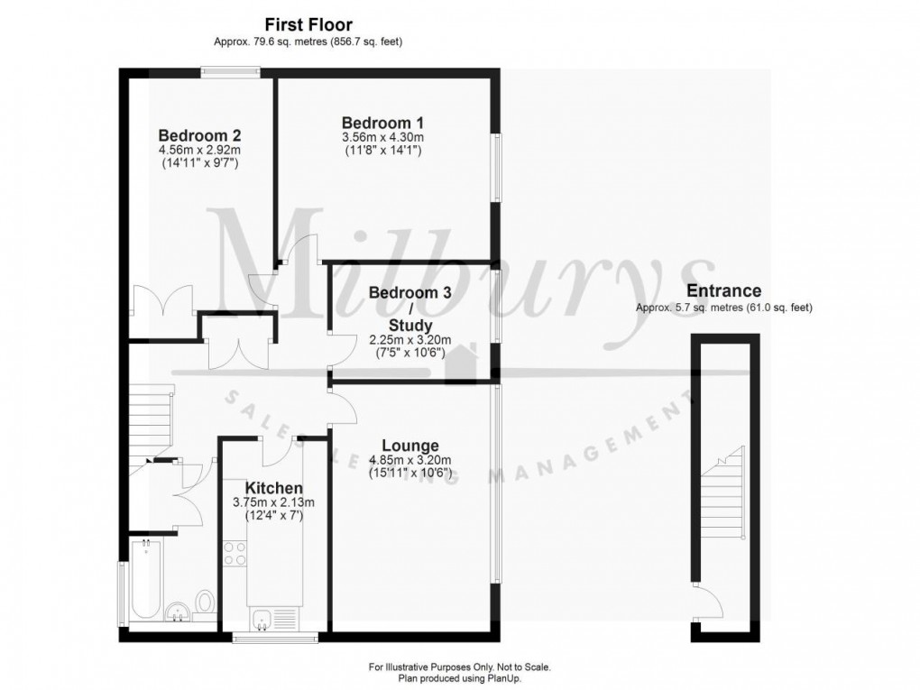 Floorplan for Thornbury, South Gloucestershire