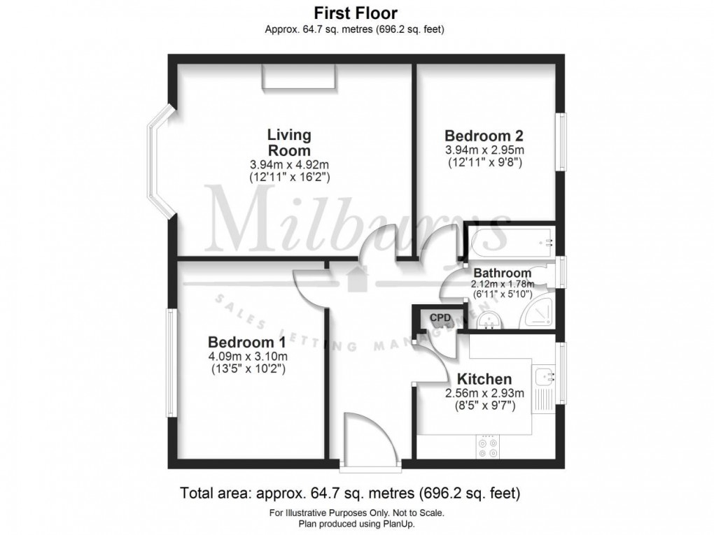 Floorplan for Thornbury, South Gloucestershire, Bristol