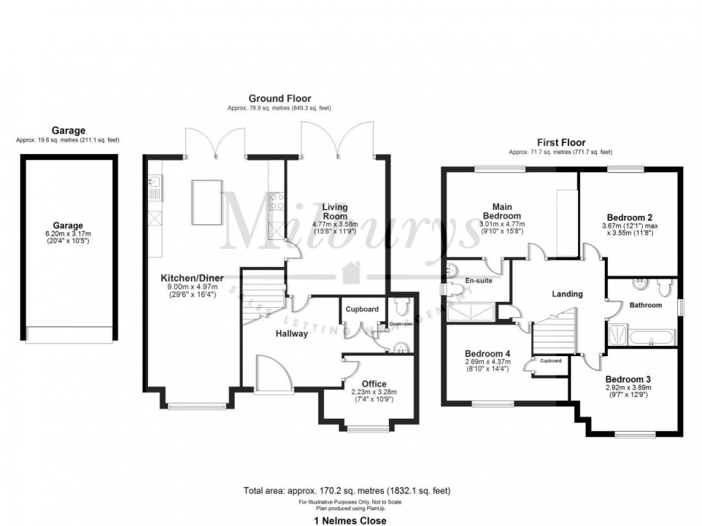 Floorplan for Thornbury, South Gloucestershire