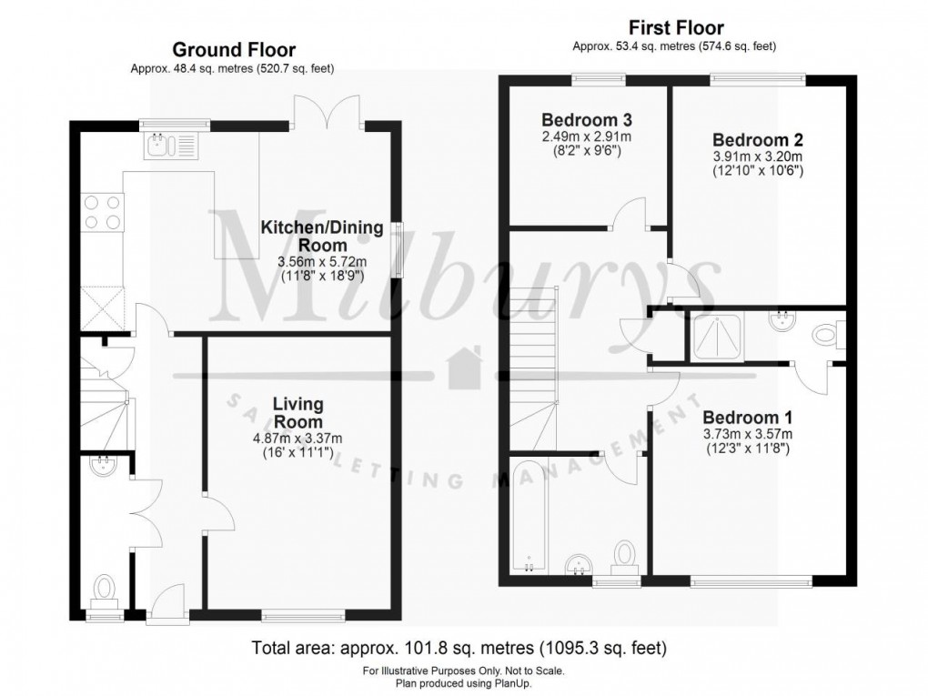 Floorplan for Main Road, Easter Compton, South Gloucestershire