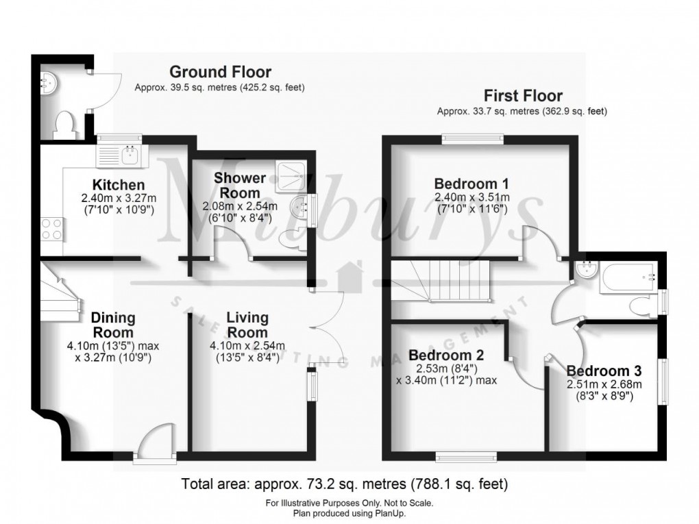 Floorplan for Rudgeway, South Gloucestershire