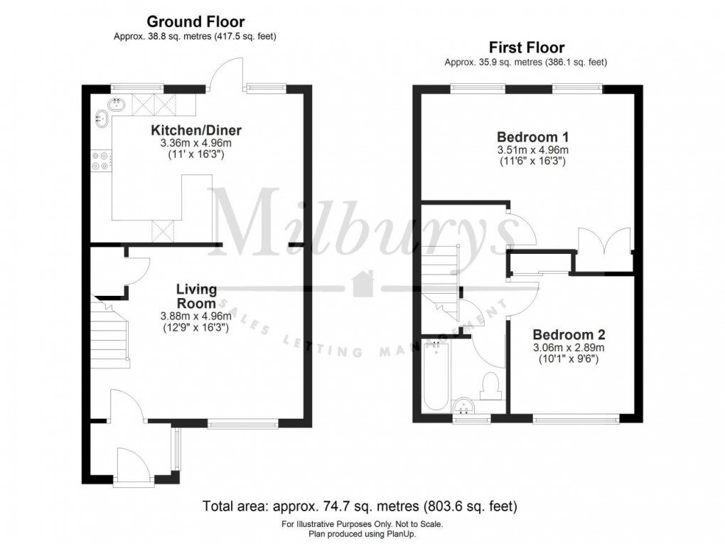 Floorplan for Hillesley, Gloucestershire