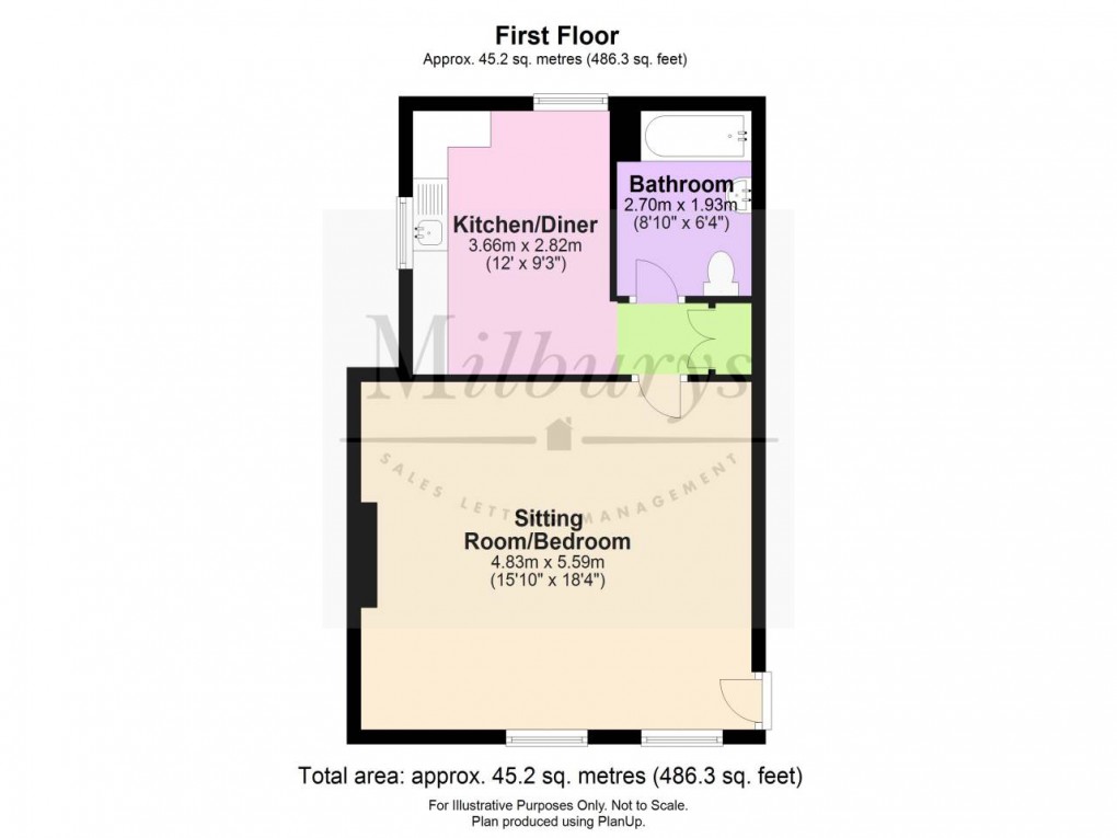 Floorplan for Wotton-under-Edge, Gloucestershire