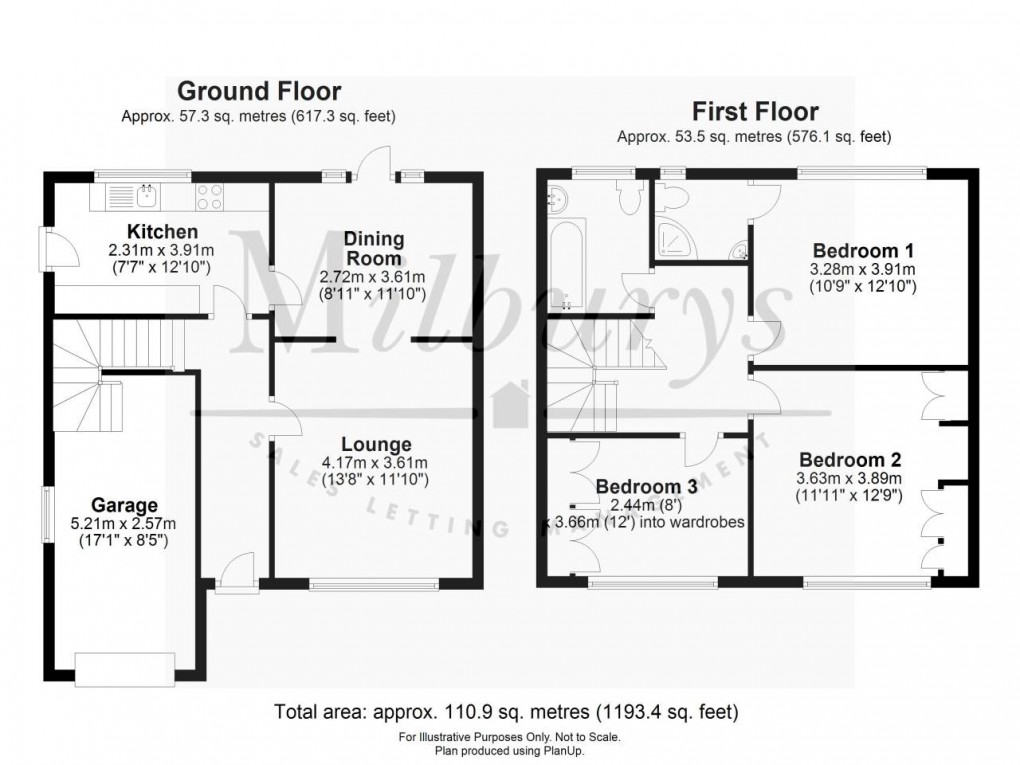 Floorplan for Wotton-under-Edge, Gloucestershire