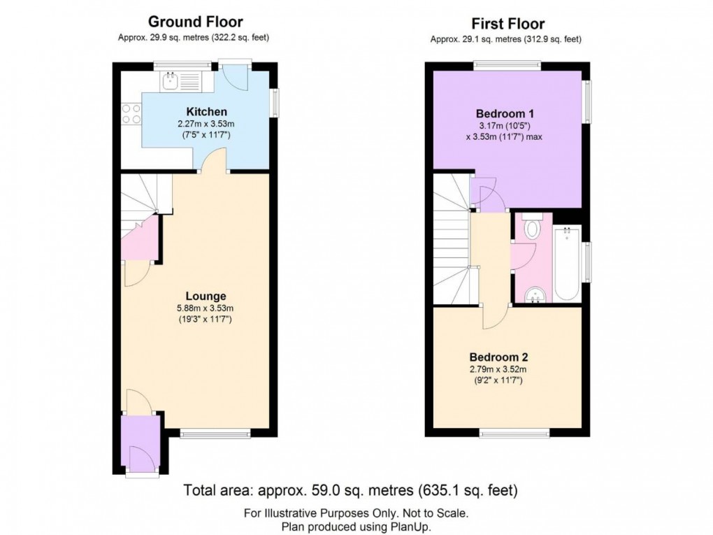 Floorplan for St George, Bristol