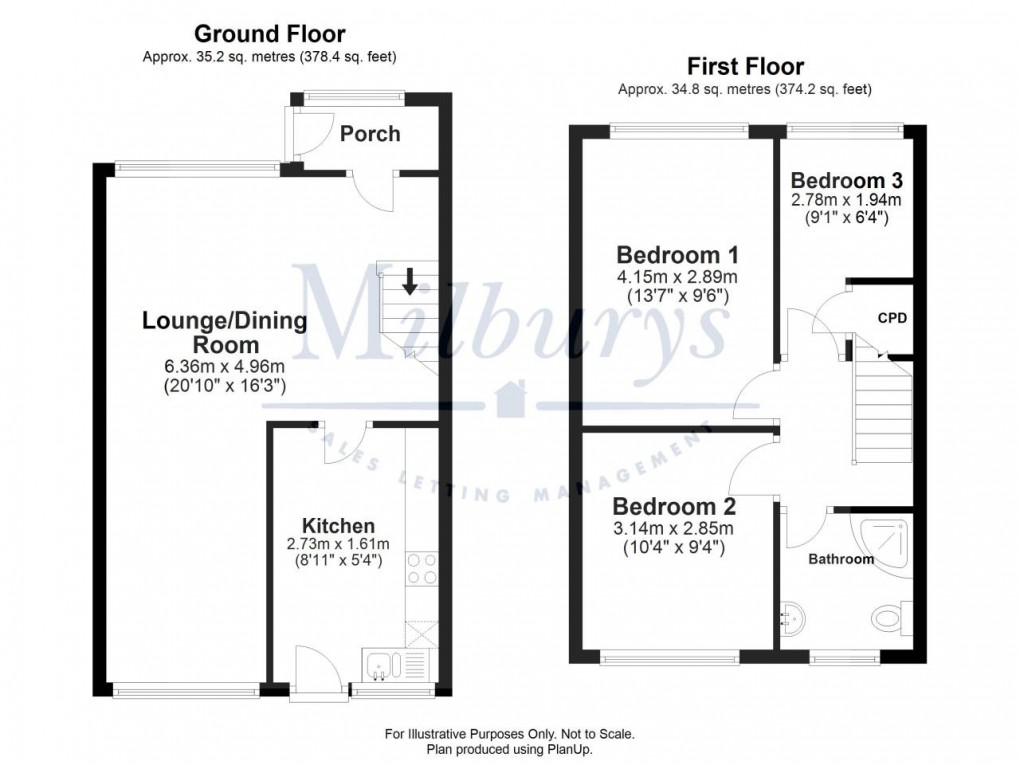 Floorplan for Thornbury, South Gloucestershire