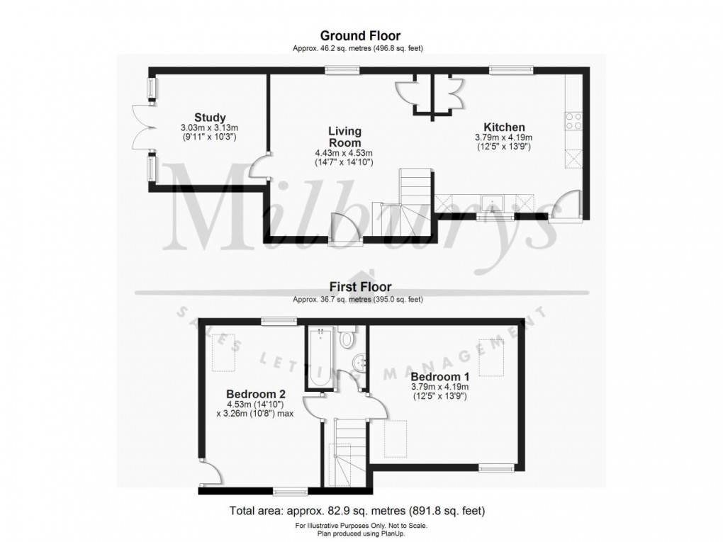 Floorplan for The Mead, Kington Road, Kington, South Gloucestershire, Thornbury