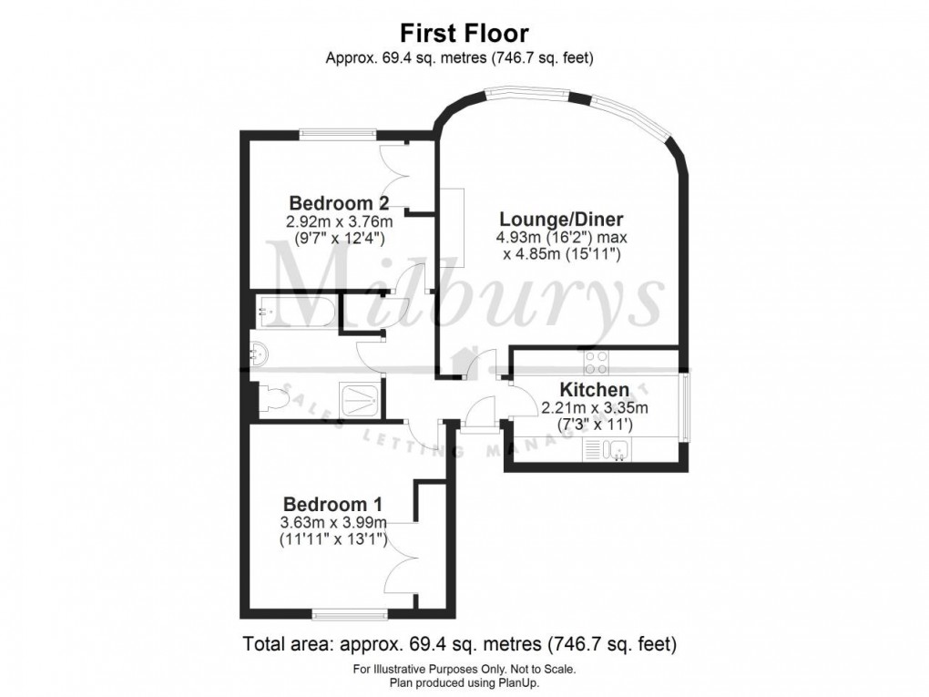 Floorplan for Gravel Hill Road, Yate, South Gloucestershire