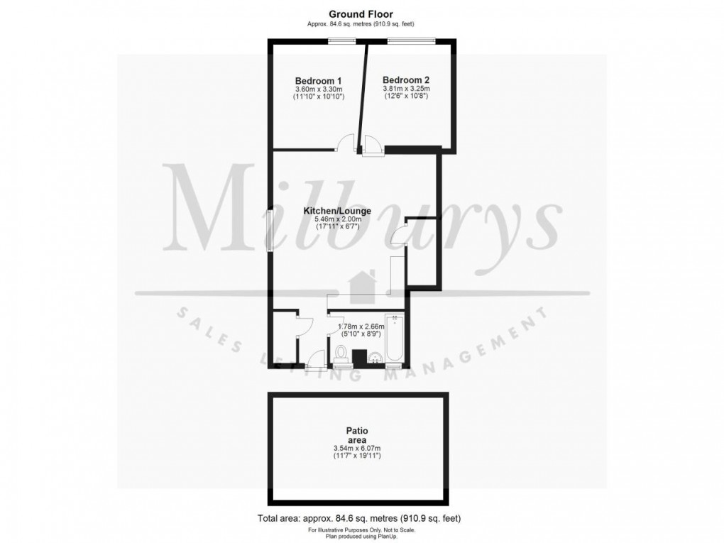 Floorplan for Thornbury, South Gloucestershire