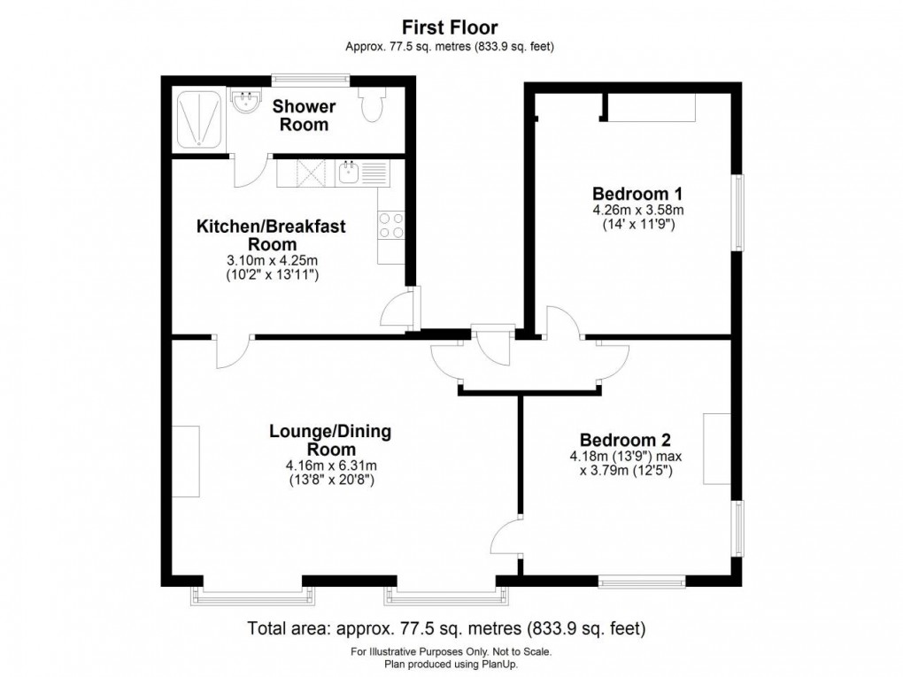 Floorplan for Thornbury, South Gloucestershire, Bristol