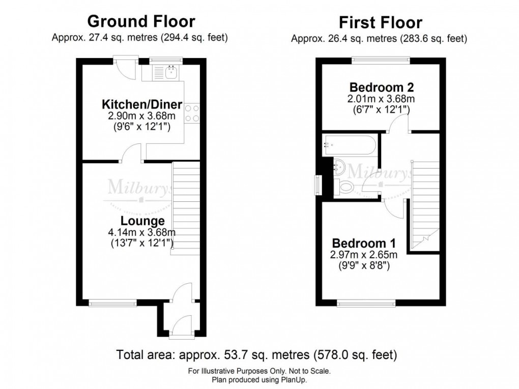 Floorplan for Yate, South Gloucestershire