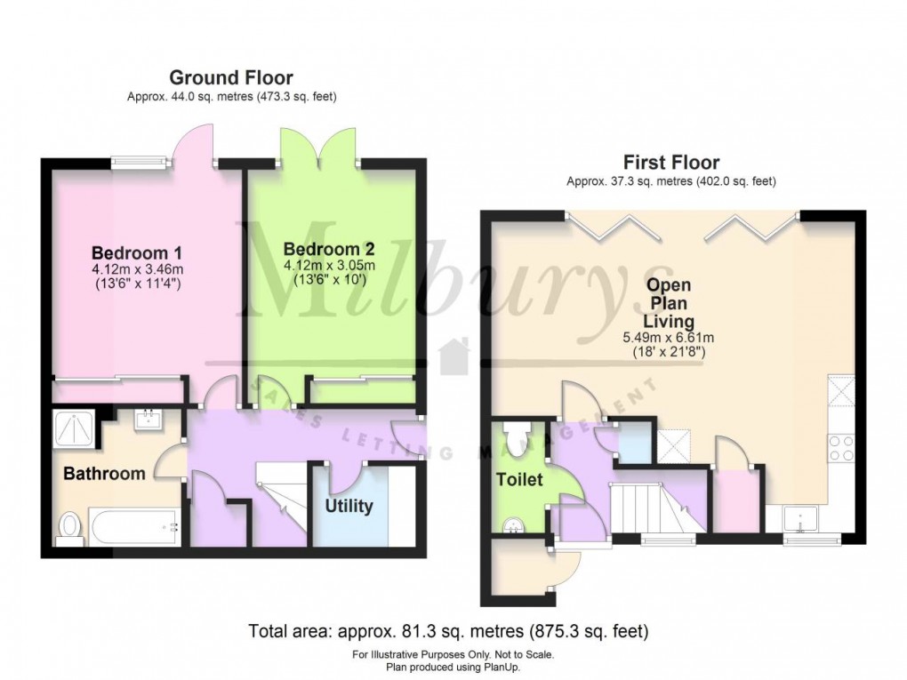 Floorplan for Symn Lane, Wotton-Under-Edge, Gloucestershire
