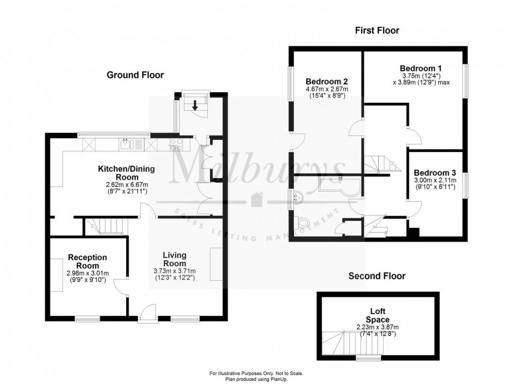 Floorplan for Wanswell, Nr Berkeley, Gloucestershire