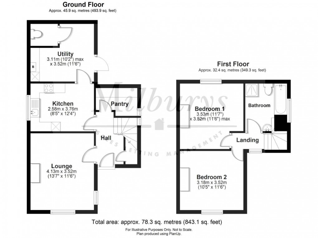 Floorplan for Eastwood Park, Falfield, Gloucestershire