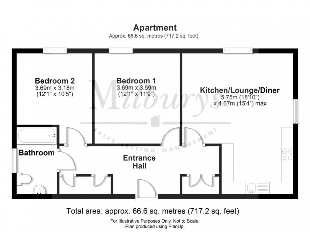 Floorplan for Thornbury, South Gloucestershire