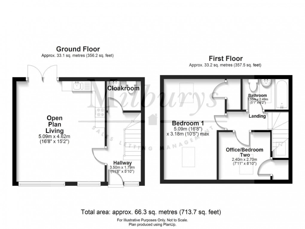 Floorplan for Frocester, Stonehouse, Gloucestershire