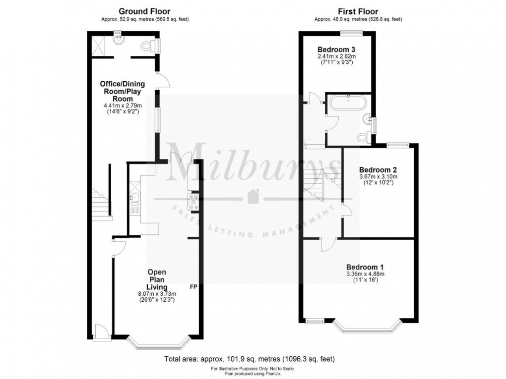 Floorplan for Fishponds, Bristol