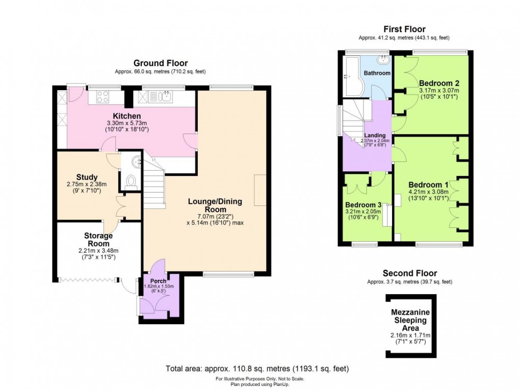 Floorplan for Thornbury, South Gloucestershire