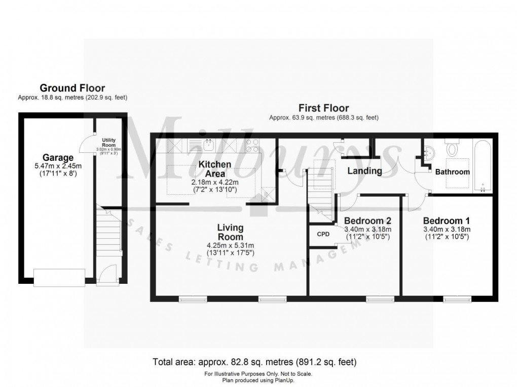 Floorplan for Thornbury, South Gloucestershire