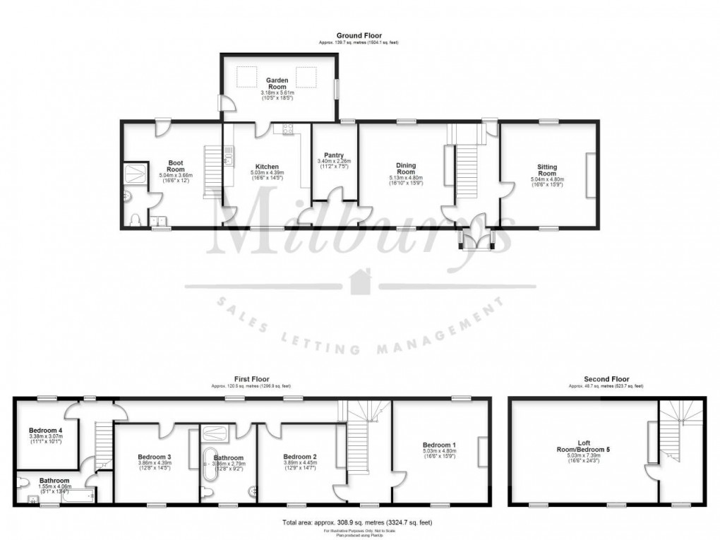 Floorplan for Wotton-under-Edge, Gloucestershire