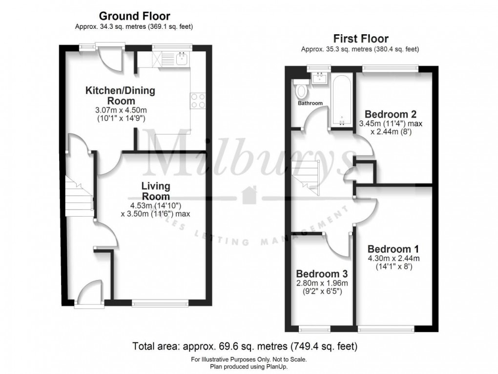 Floorplan for Woodlands Road, Charfield, South Gloucestershire