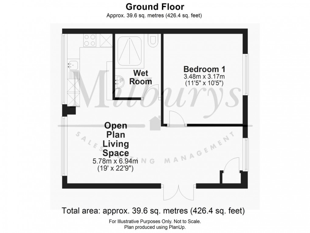 Floorplan for Nr Berkeley, Gloucestershire, Lower Stone