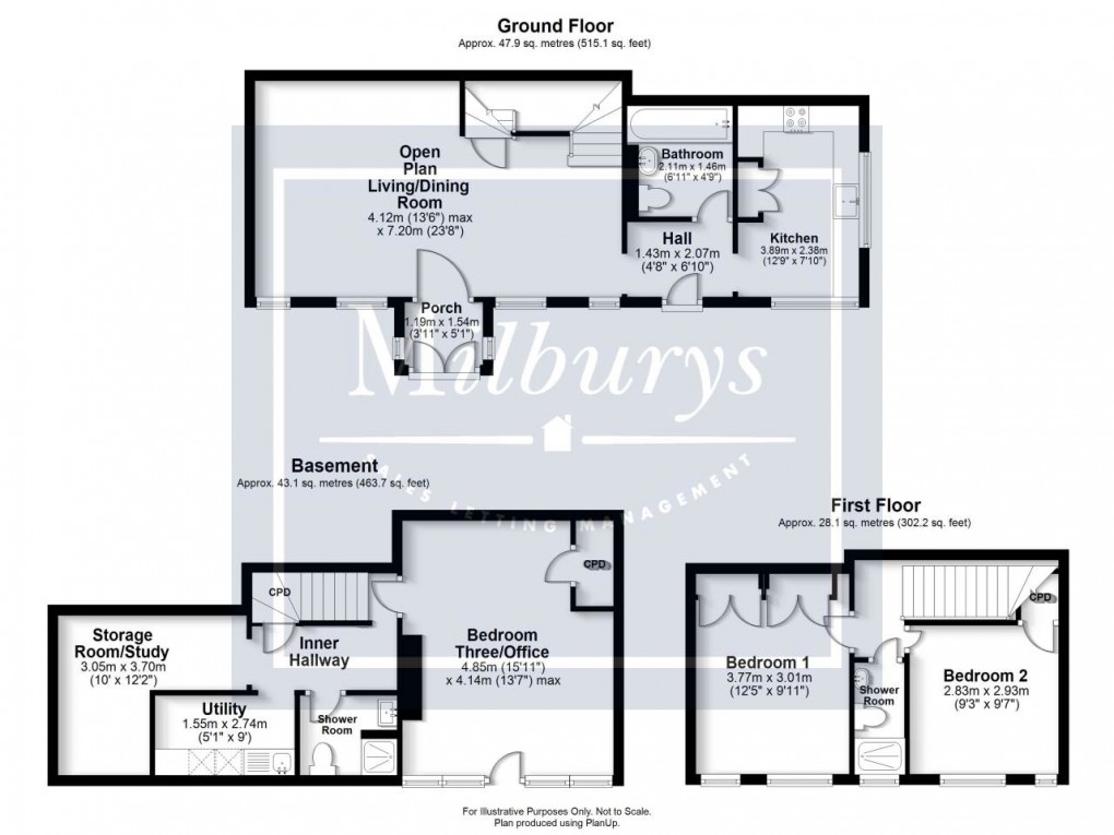 Floorplan for Westbury On Trym, Bristol