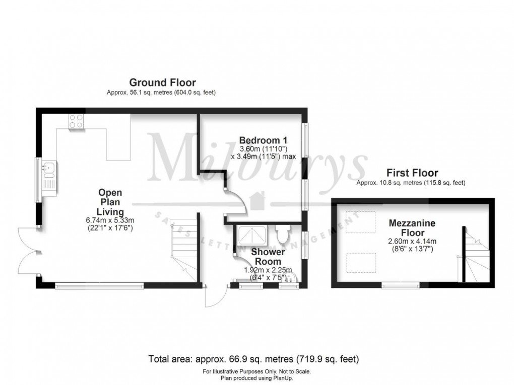 Floorplan for Frocester, Stonehouse, Gloucestershire