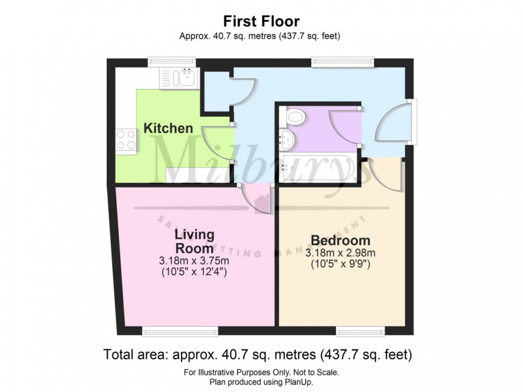 Floorplan for Long Street, Dursley, Gloucestershire