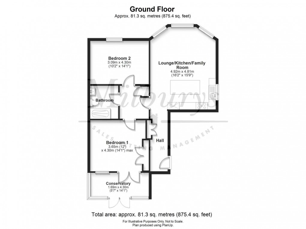 Floorplan for Yate, South Gloucestershire