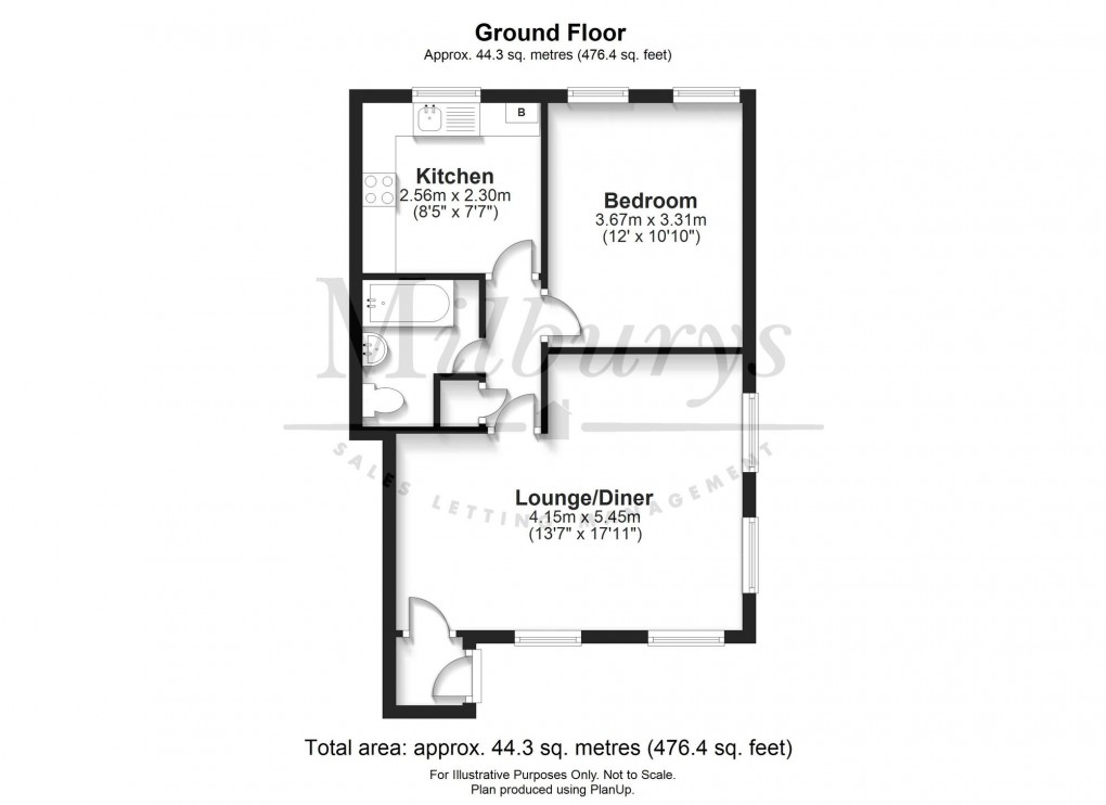 Floorplan for Marybrook Street, Berkeley, GL13