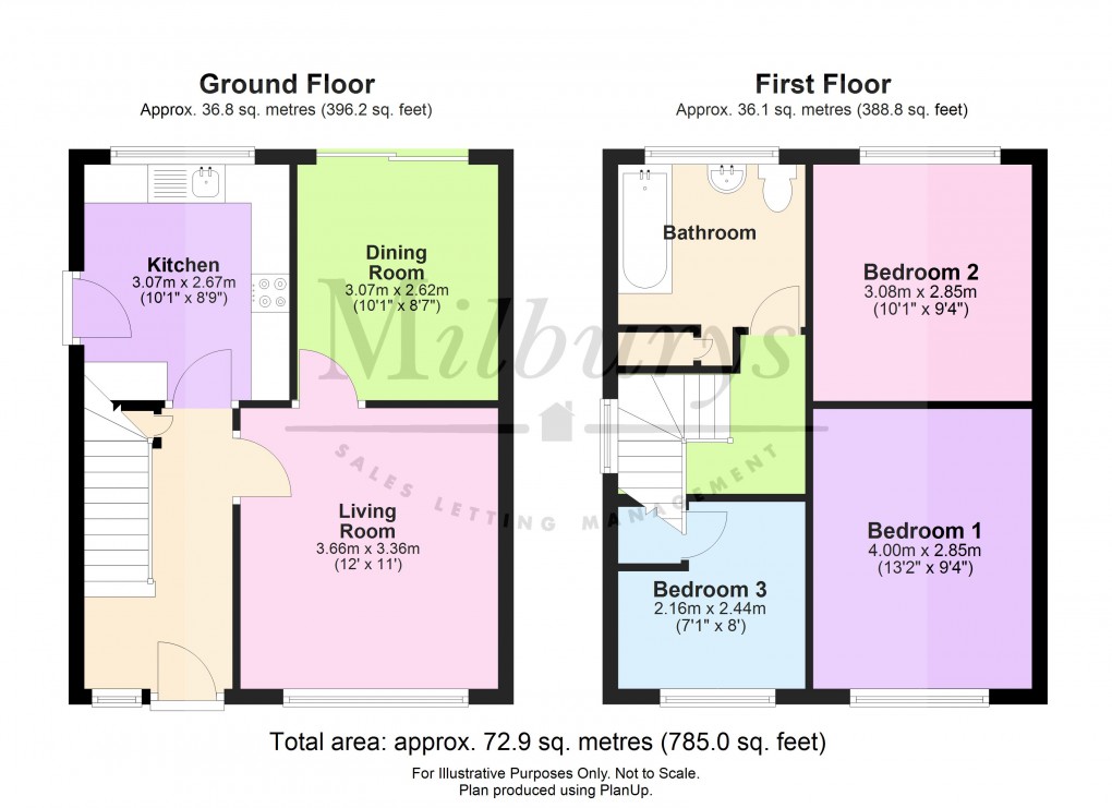 Floorplan for Finch Road, Chipping Sodbury, South Gloucestershire