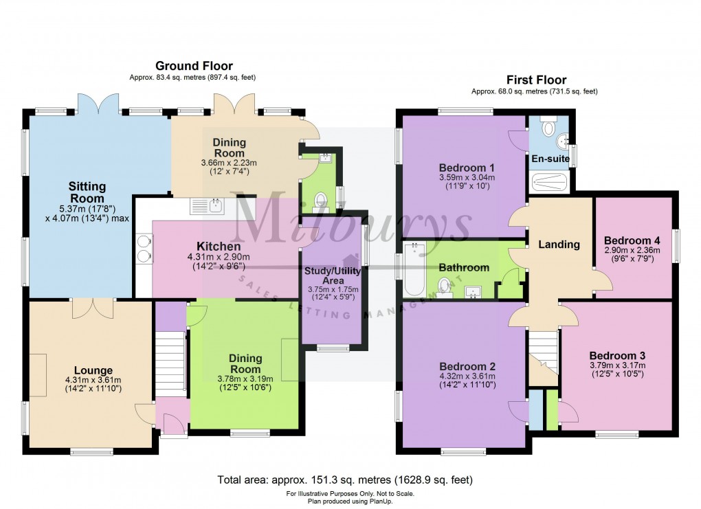 Floorplan for Church Lane, Rangeworthy, South Gloucestershire