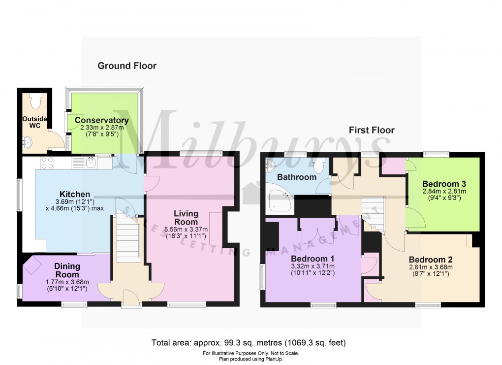 Floorplan for Lisle Place, Wotton-under-Edge, Gloucestershire