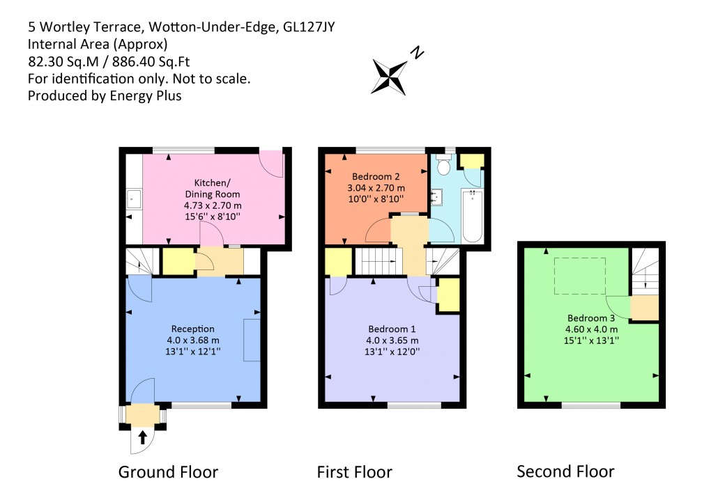 Floorplan for Wortley Terrace, Wotton-under-Edge, Gloucestershire