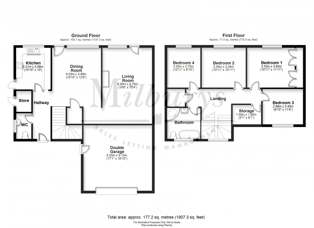 Floorplan for Stone, Berkeley, Gloucestershire
