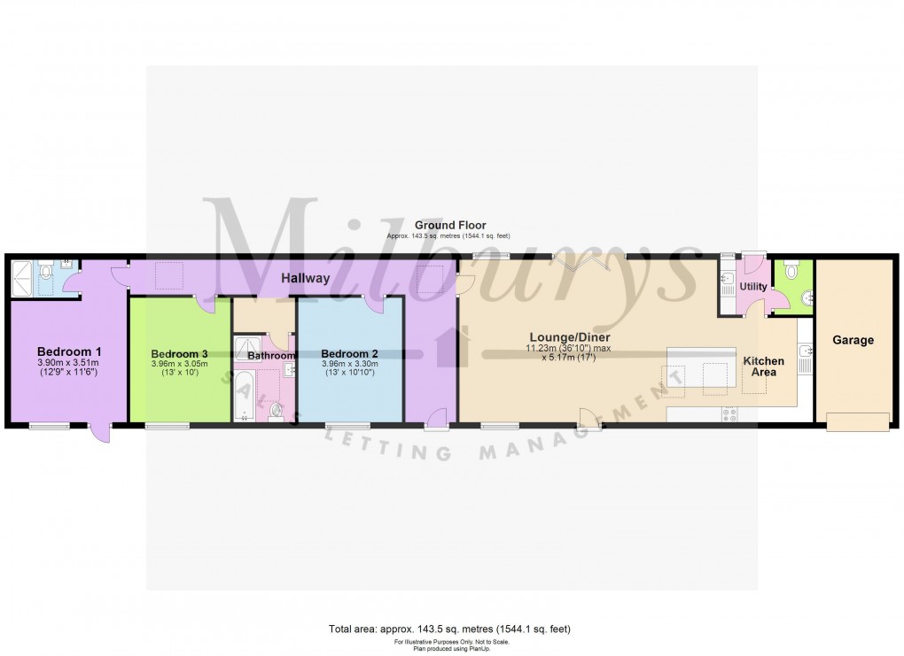 Floorplan for Box Hedge Lane, Coalpit Heath, South Gloucestershire