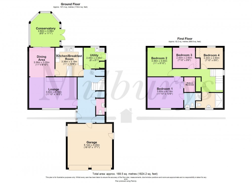 Floorplan for Lilliput Avenue, Chipping Sodbury, South Gloucestershire