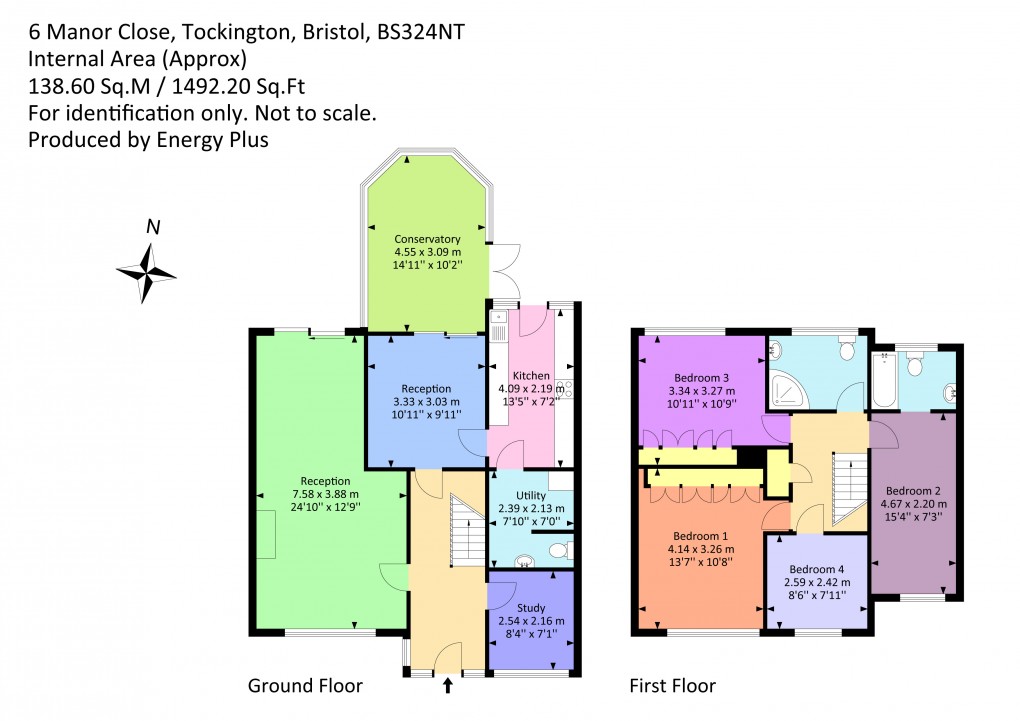 Floorplan for Manor Close, Tockington, South Gloucestershire